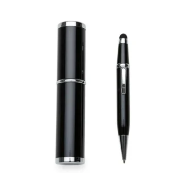 Mini Caneta Semi-Metal com Estojo