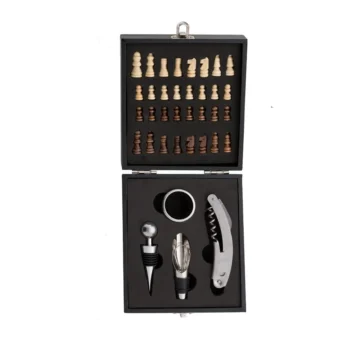 Kit Vinho Xadrez 4 peças personalizado