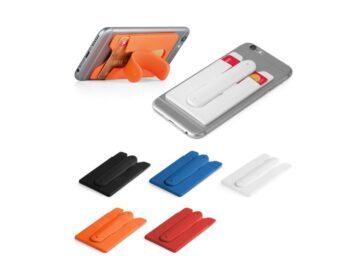 Porta cartão para celular de silicone personalizado