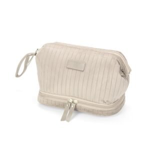 Nécessaire impermeável aveludada em poliéster para brindes